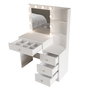 Hanah Home Monroe - MO2-W Mesa de Maquillaje Blanca